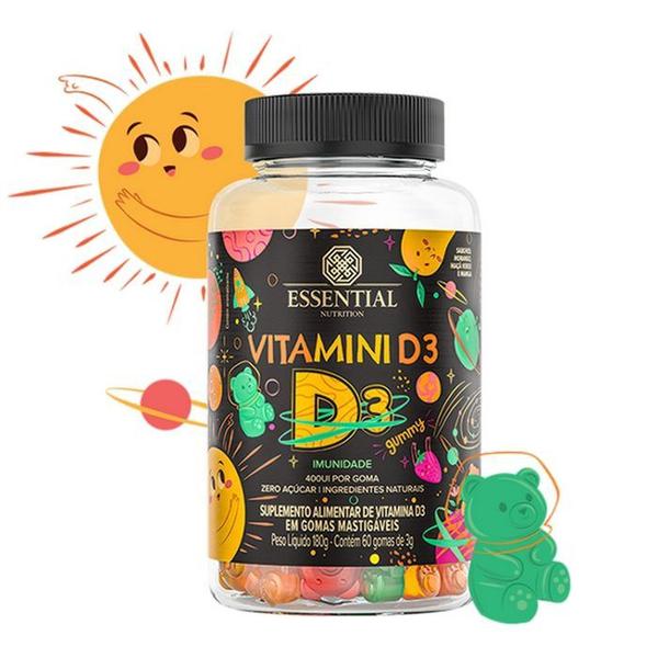 Imagem de Vitamini D Gummy (60 Gomas) - Essential Nutrition