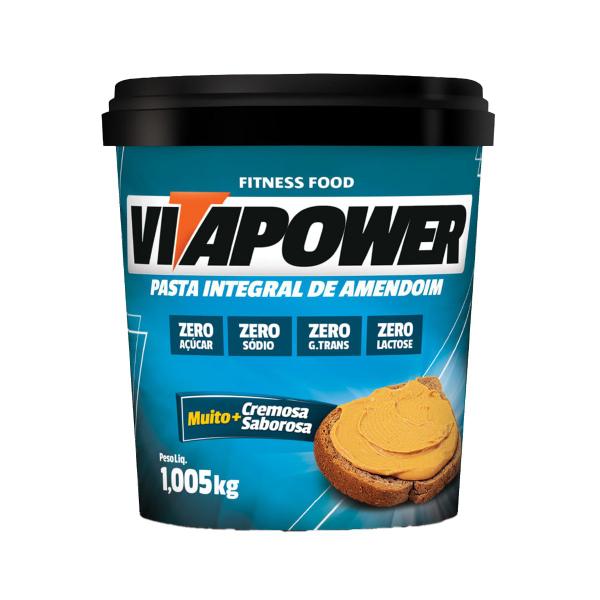 Imagem de Vitapower Pasta de Amendoim Integral 1005g - Zero Sódio