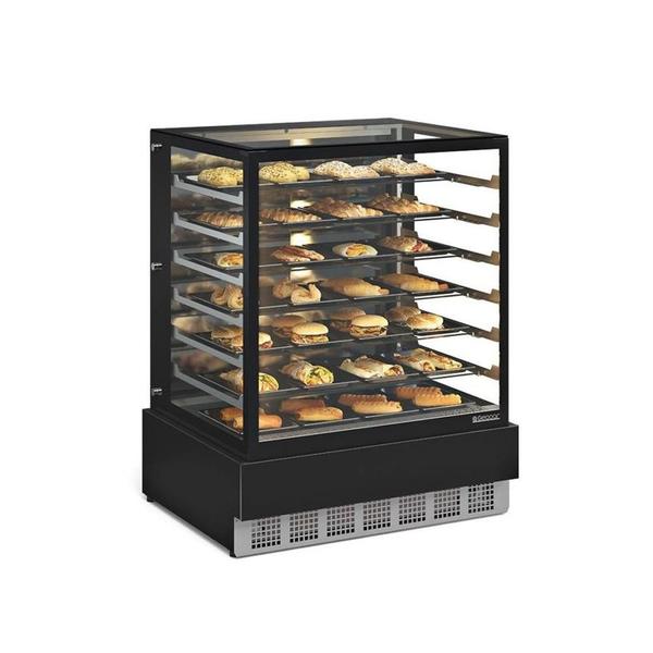 Imagem de Vitrine Estufa para Salgados 100 cm Preto 220V Gelopar MGEE-100