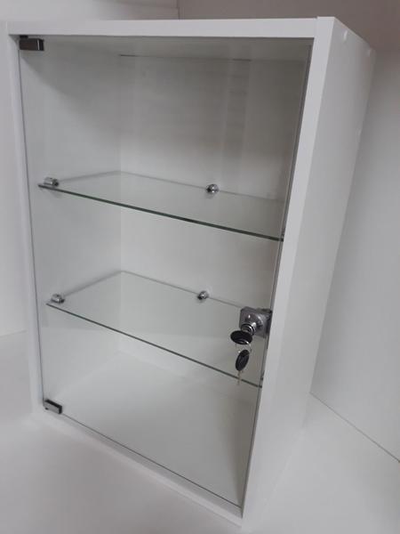 Imagem de Vitrine MDF com Vidro Para Parede 25 x 44 x 64cm