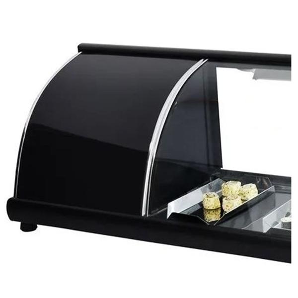 Vitrine Refrigerada Para Doces 1,30m Preto - 127V - Omega Imagem de Vitrine Refrigerada Para Doces 1,30m Preto - 127V - Omega