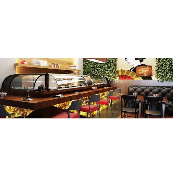 Vitrine Refrigerada Para Doces 1,30m Preto - 127V - Omega Imagem de Vitrine Refrigerada Para Doces 1,30m Preto - 127V - Omega