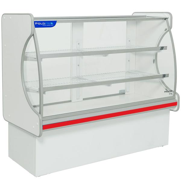 Imagem de Vitrine Seca 150 cm Vidro Semi Curvo S/ Refrigeração Pop Luxo 6008 PoloFrio