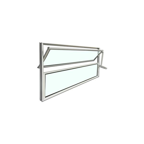 Vitro Basculante Branco 40 X 100 Vidro Liso - Brecorimo Imagem de Vitro Basculante Branco 40 X 100 Vidro Liso