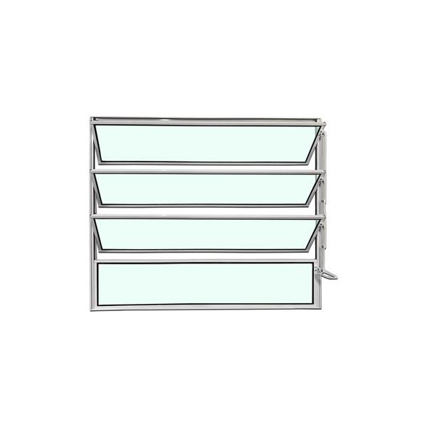 Vitro Basculante Branco 80 X 100 Vidro Liso - Brecorimo Imagem de Vitro Basculante Branco 80 X 100 Vidro Liso