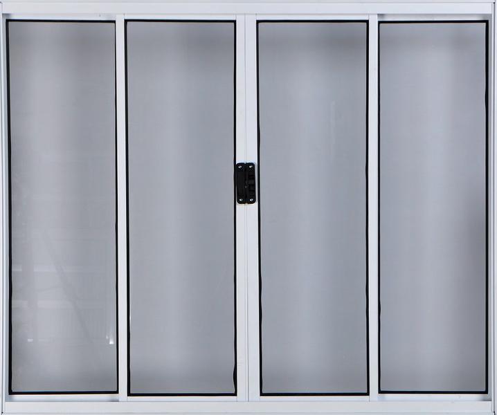 Vitro de Alumínio 4 Folhas 1,20 X 1,50 Sem Grade Cor Branco Linha All Modular Imagem de Vitro de Alumínio 4 Folhas 1,20 X 1,50 Sem Grade Cor Branco Linha All Modular