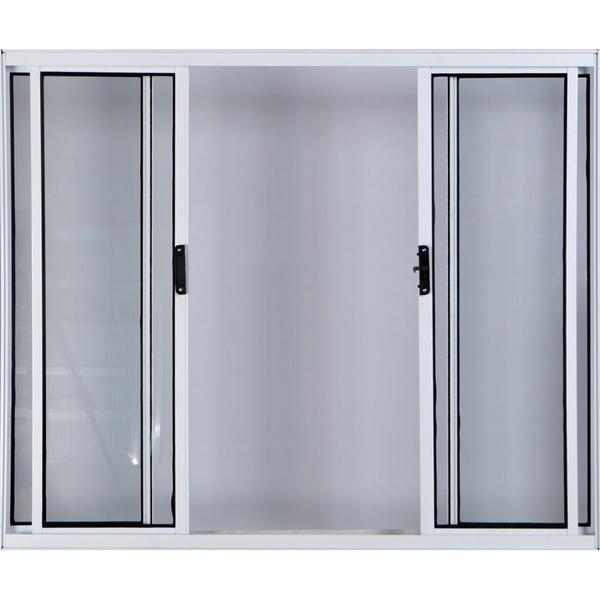 Vitro de Alumínio 4 Folhas 1,20 X 1,50 Sem Grade Cor Branco Linha All Modular Imagem de Vitro de Alumínio 4 Folhas 1,20 X 1,50 Sem Grade Cor Branco Linha All Modular