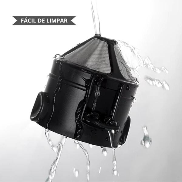 Vittak Coador Filtro Café Portátil Reutilizável Aço Inox Individual - FSS Variedades Imagem de Vittak Coador Filtro Café Portátil Reutilizável Aço Inox Individual