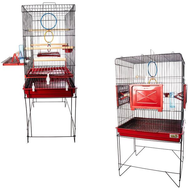 Viveiro para Animais de Estimação Calopsita Confort Triplex Black Pet Piu - JEL PLAST Imagem de Viveiro para Animais de Estimação Calopsita Confort Triplex Black Pet Piu