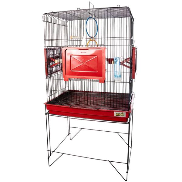 Viveiro para Animais de Estimação Calopsita Confort Triplex Black Pet Piu - JEL PLAST Imagem de Viveiro para Animais de Estimação Calopsita Confort Triplex Black Pet Piu