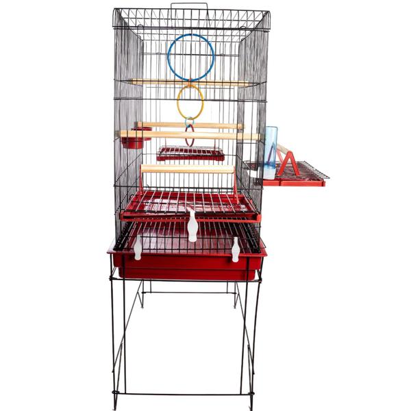 Viveiro para Animais de Estimação Calopsita Confort Triplex Black Pet Piu - JEL PLAST Imagem de Viveiro para Animais de Estimação Calopsita Confort Triplex Black Pet Piu