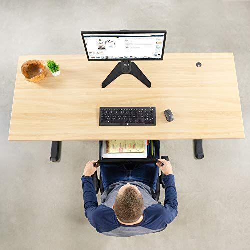 Imagem de VIVO 18 polegadas Escritório Montado Deslizante Sob a Gaveta Pull-Out da Mesa, Organizador de Armazenamento para Sit Stand Workstation, Preto, DESK-AC03B