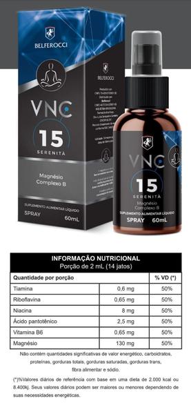 Imagem de Vnc 15 Serenidade Suplemento Alimentar Ionizado Belferocci