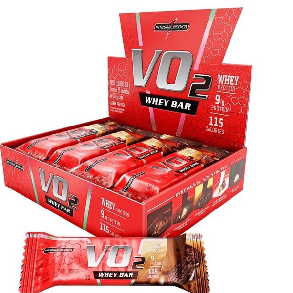 Vo2 Slim Protein Bar Caixa (12 Unidades) - Cookies - Integralmédica Imagem de Vo2 Slim Protein Bar Caixa (12 Unidades) - Cookies