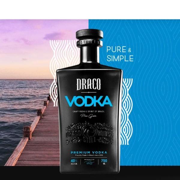 Vodka Draco Premium Craft Spirit Of Brasil Pure Grain 750Ml Imagem de Vodka Draco Premium Craft Spirit Of Brasil Pure Grain 750Ml
