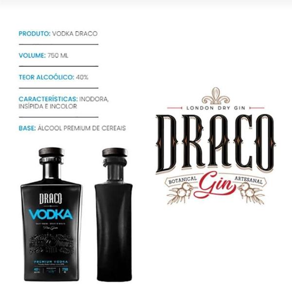 Vodka Draco Premium Craft Spirit Of Brasil Pure Grain 750Ml Imagem de Vodka Draco Premium Craft Spirit Of Brasil Pure Grain 750Ml