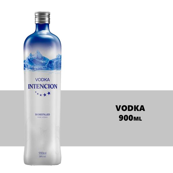 Imagem de Vodka Nacional Intencion 5x Destilada 900ml 6 Unidades