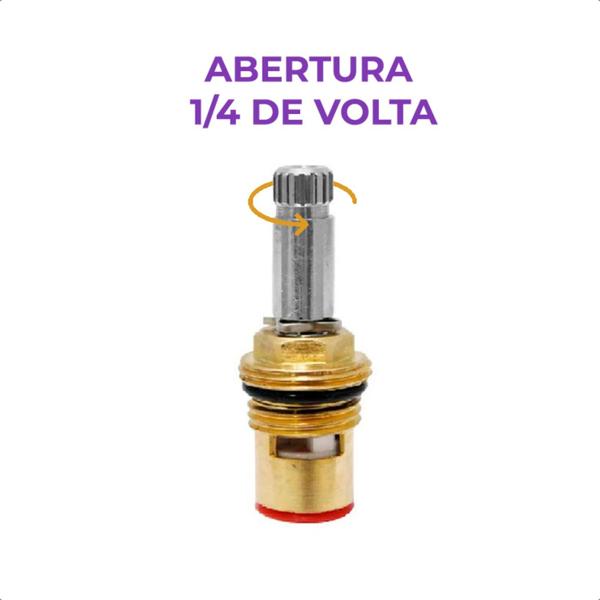 Imagem de Volante Alavanca Para Torneira e Reparo M18 1/4 Volta - Kit 