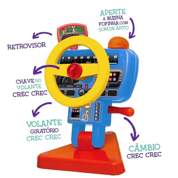 Volante Bebê Motorista Fom Fom - Elka - Elka Brinquedos Imagem de Volante Bebê Motorista Fom Fom - Elka