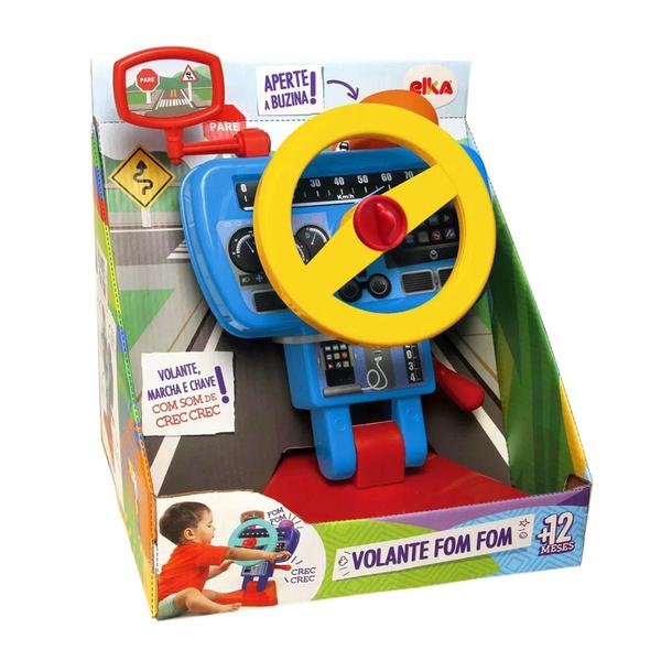 Volante Bebê Motorista Fom Fom - Elka - Elka Brinquedos Imagem de Volante Bebê Motorista Fom Fom - Elka