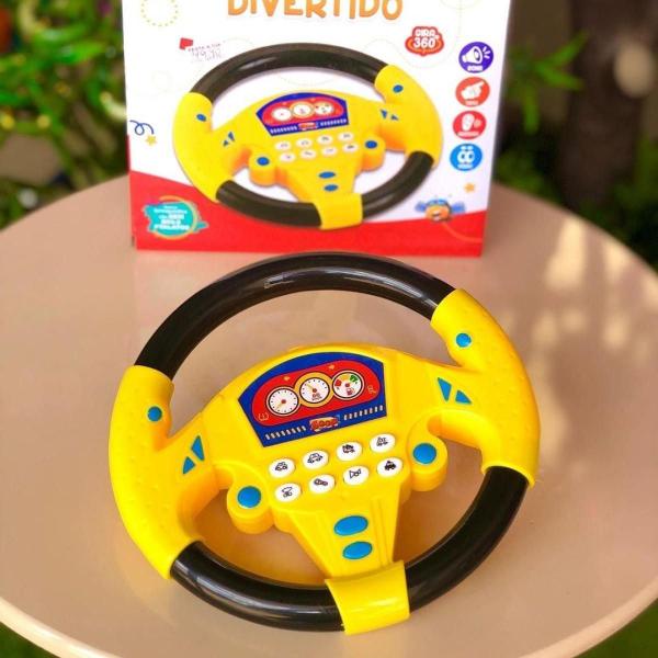 Imagem de Volante Brinquedo Interativo Infantil Musical Buzina Som