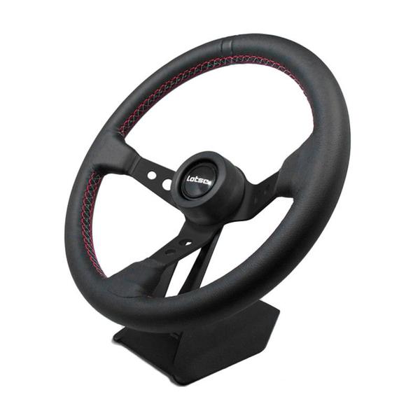 Imagem de Volante Classico Lotse Gti Black ( Couro Preto / Haste Preta )