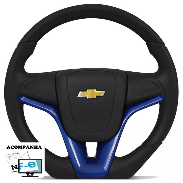 Imagem de Volante Esportivo Corsa Joy Max Premium Meriva Zafira Montana Sem Air-Bag Camaro Cubo E Tampa Gm