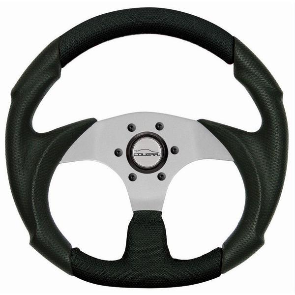 Imagem de Volante Esportivo Cougar para Buggy  XL 33Cm Universal não acompanha o Cubo de Instalação Acessorios Automotivo Buggy Fusca Gol