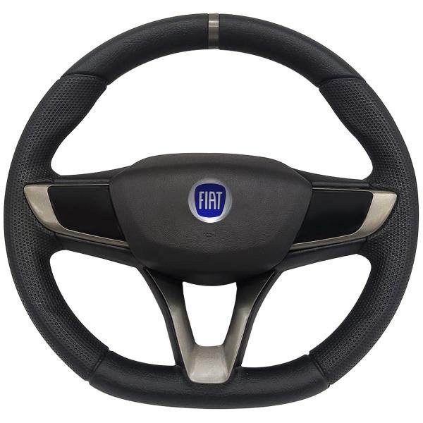 Imagem de Volante Esportivo Fiat Uno 1995 até 2000 Logo Azul + Cubo