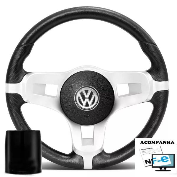 Imagem de Volante Esportivo Gol G2 G3 G4 Saveiro Parati Voyage Santana Mustang Super Surf Volkswagen Vw + Cubo