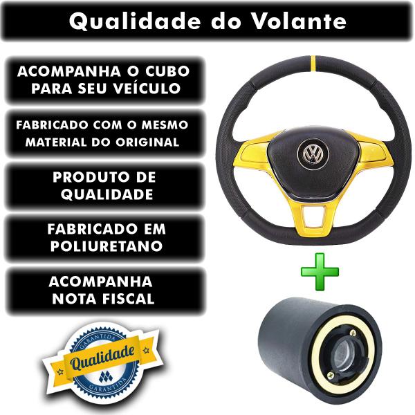 Imagem de Volante Esportivo Gol G4 G3 G2 Saveiro Volkswagen c/ Cubo