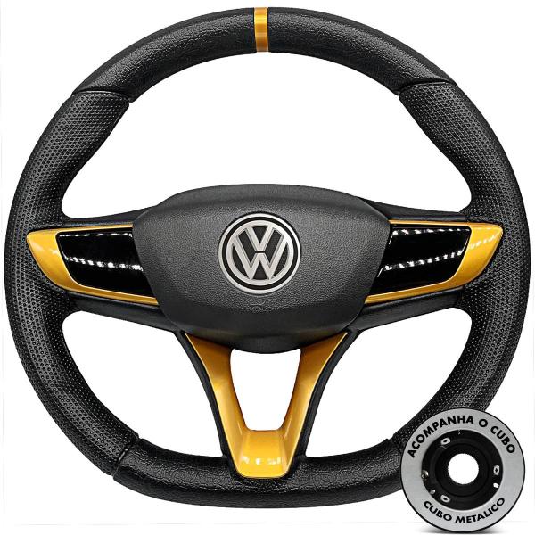 Imagem de Volante Esportivo Gol G5 G6 Volkswagen + Cubo Poliparts