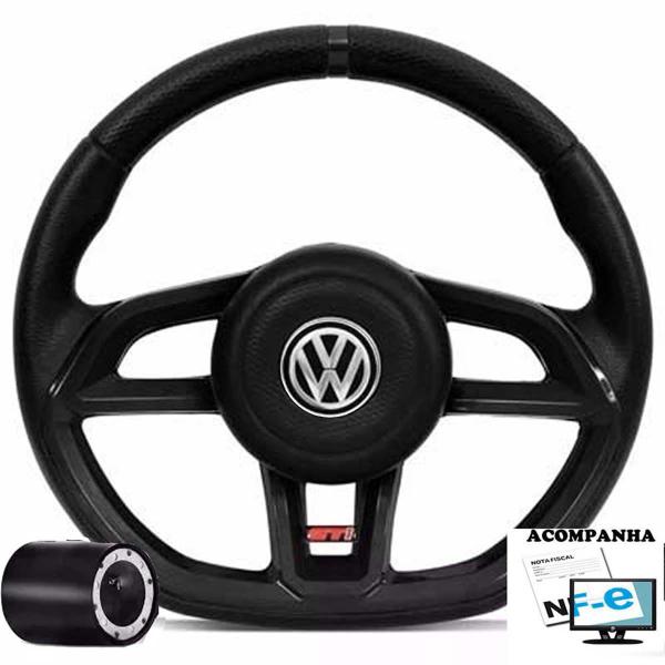 Imagem de Volante Esportivo Gol G5 Polo Novo 09-13 Golf novo Fox Gol G6 Voyage 08-13 S/ AirBag Golf Gti Cubo Vw