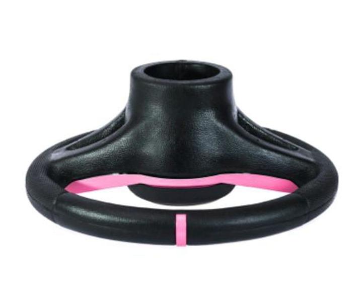 Imagem de Volante Esportivo Golf Gti Rosa Para Fiat Palio + Cubo