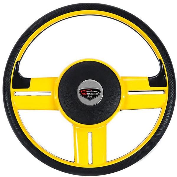 Imagem de Volante Esportivo Rallye Amarelo Universal Sem Cubo