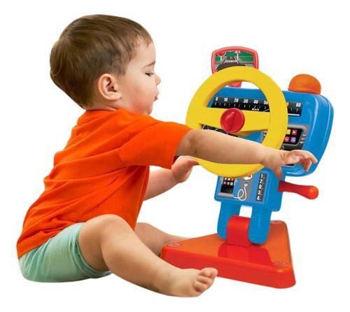 Imagem de Volante Fom Fom Brinquedo Educativo Para Bebês Primeira Infância Elka