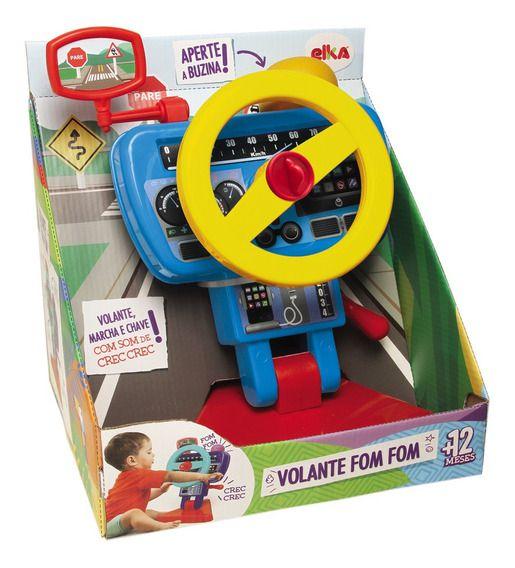 Imagem de Volante Fom Fom Infantil - C/ Retrovisor E Sons - Elka