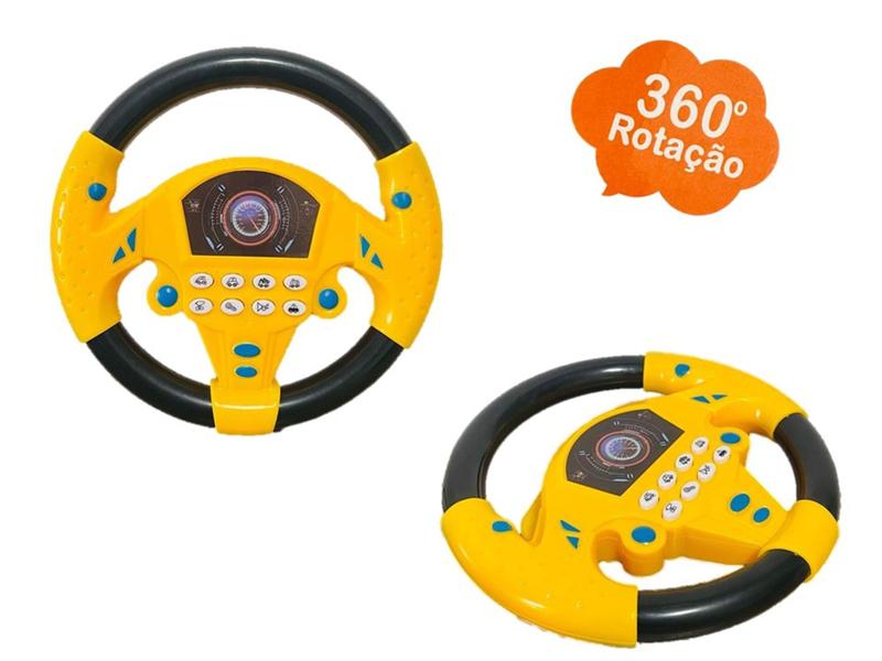 Volante Infantil Brinquedo Mini Volante Educativo + Sons Divertidos E Interativos - TOY KING Imagem de Volante Infantil Brinquedo Mini Volante Educativo + Sons Divertidos E Interativos
