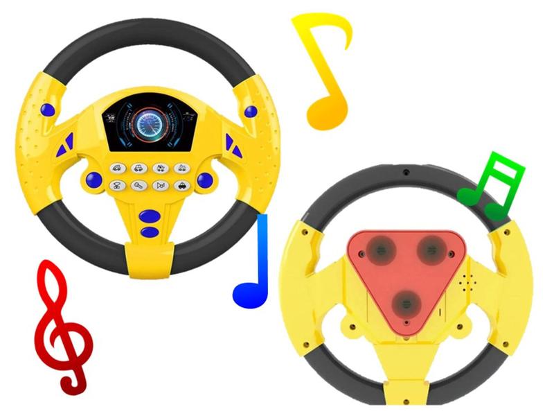 Volante Infantil Brinquedo Mini Volante Educativo + Sons Divertidos E Interativos - TOY KING Imagem de Volante Infantil Brinquedo Mini Volante Educativo + Sons Divertidos E Interativos
