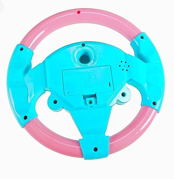 Imagem de Volante Infantil Brinquedo Musical Educativo Com Ventosas Sons e Luzes Envio Rosa Imediato