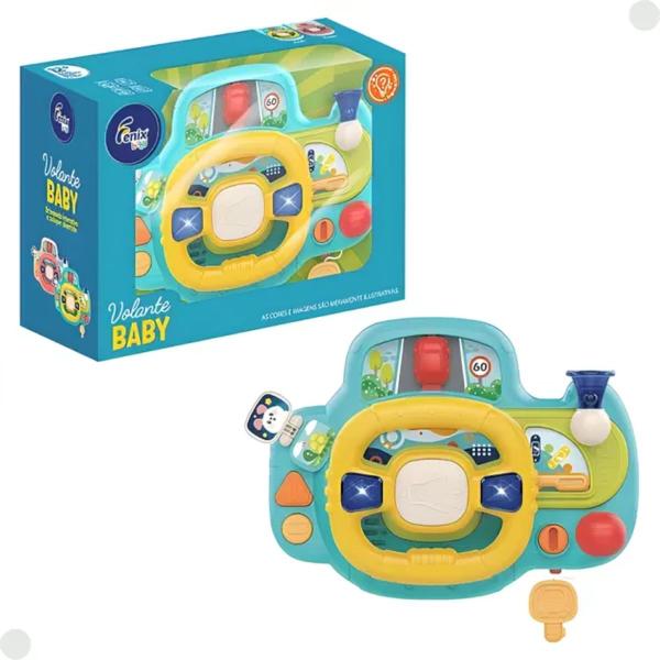 Imagem de Volante Infantil Interativo Com Som Baby Fbb-608 - Fenix