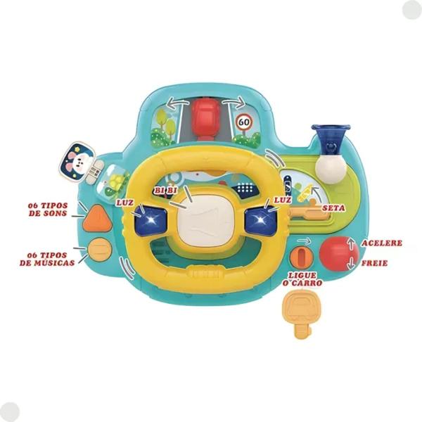 Imagem de Volante Infantil Interativo Com Som Baby Fbb-608 - Fenix