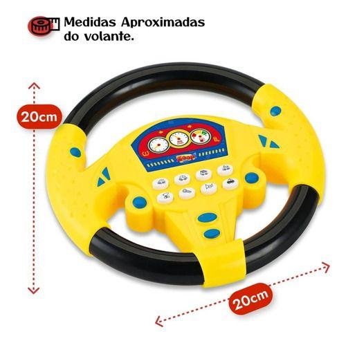 Imagem de Volante Interativo Infantil Motorista Brinquedo Musical Som