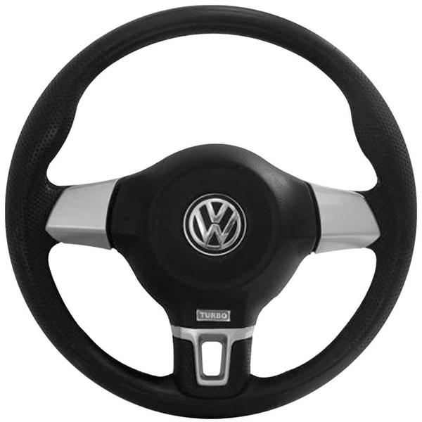 Imagem de Volante Original Gol Saveiro Fox Voyage Golf 99 a 2014 Preto Com Cubo