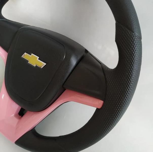 Imagem de Volante Rosa Para Astra Montana Corsa Frente Montana Meriva Zafira Com o Cubo