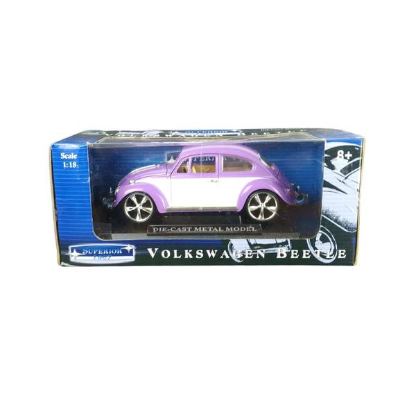 Imagem de Volksvagen Fusca 1967 De Metal Die Cast 1:18 Bicolor Roxo