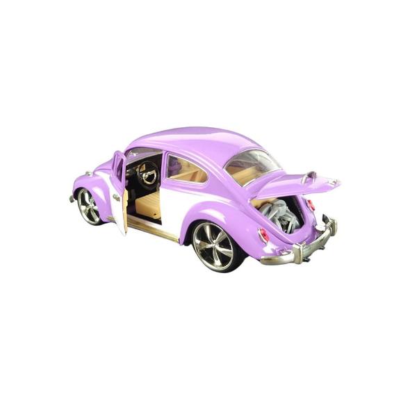 Imagem de Volksvagen Fusca 1967 De Metal Die Cast 1:18 Bicolor Roxo