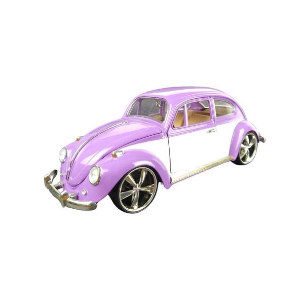 Imagem de Volksvagen Fusca 1967 De Metal Die Cast 1:18 Bicolor Roxo