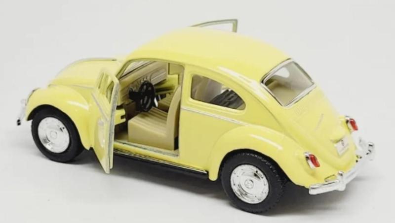 Imagem de Volkswagen Fusca 1967 Kinsmart 1:32 Amarelo