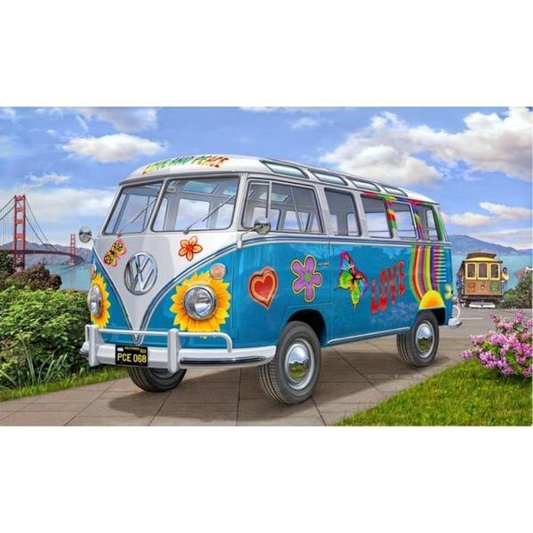 Imagem de Volkswagen Kombi T1 Samba Bus Flower Power 1/24 Revell 7050